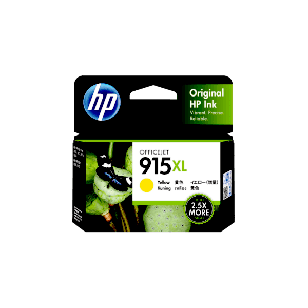 Genuine HP 915XL Yellow Ink High Yield 3YM21AA