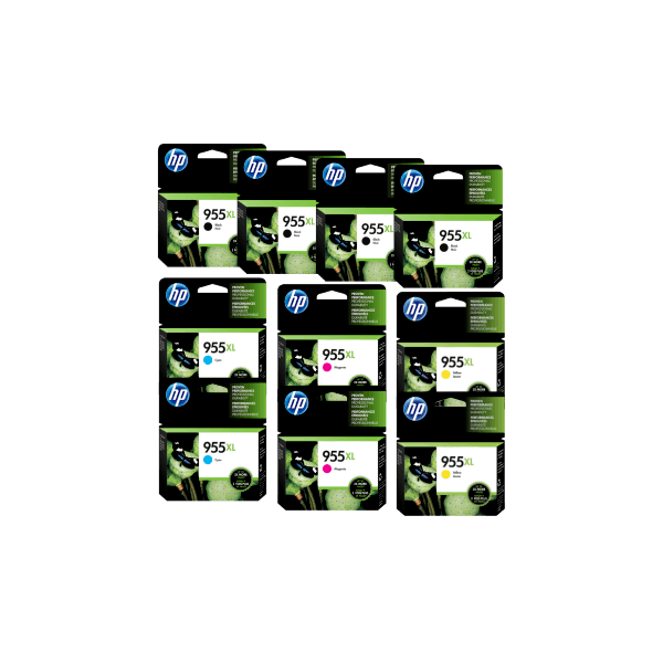 Genuine HP 955XL Ink Double Value Pack PLUS 2 EXTRA BLACK Genuine HP 955XL Ink Double Value Pack PLUS 2 EXTRA BLACK