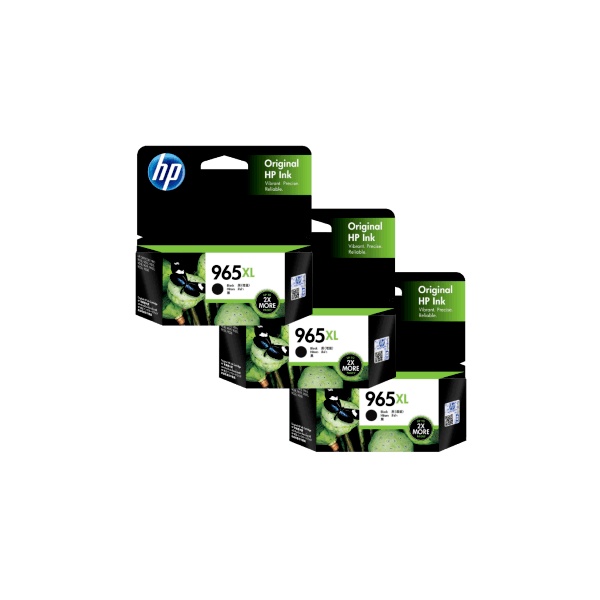 Genuine HP 965XL Black High Yield Ink 3JA84AA 3 PACK