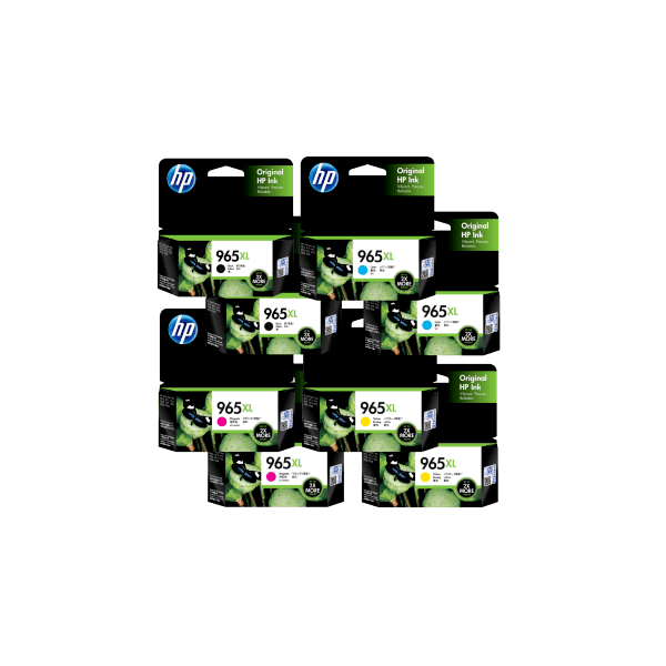 Genuine HP 965XL High Yield Ink Double Value Pack