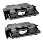 Compatible HP 61X Toner Cartridge C8061X 2 PACK