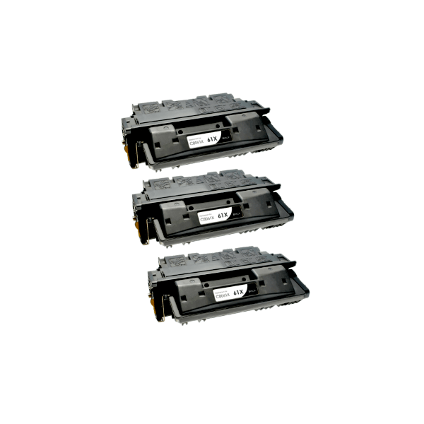 Compatible HP 61X Toner Cartridge C8061X 3 PACK