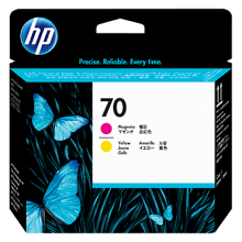 Genuine HP 70 Magenta & Yellow Printhead C9406A