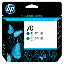 Genuine HP 70 Blue & Green Printhead C9408A