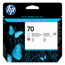 Genuine HP 70 Gloss Enhancer & Grey Printhead C9410A