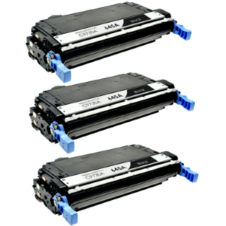 Compatible HP 645A Black Toner Cartridge C9730A 3 PACK