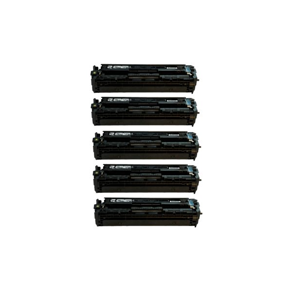 Compatible HP 304A Black Toner Cartridge CC530A 5 PACK Compatible HP 304A Black Toner Cartridge CC530A 5 PACK