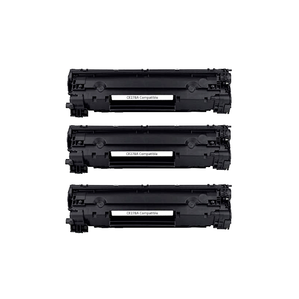 Compatible HP 78A Toner Cartridge CE278A 3 PACK Compatible HP 78A Toner Cartridge CE278A 3 PACK