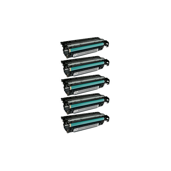 Compatible HP 507X Black Toner Cartridge High Yield CE400X 5 PACK Compatible HP 507X Black Toner Cartridge High Yield CE400X 5 PACK