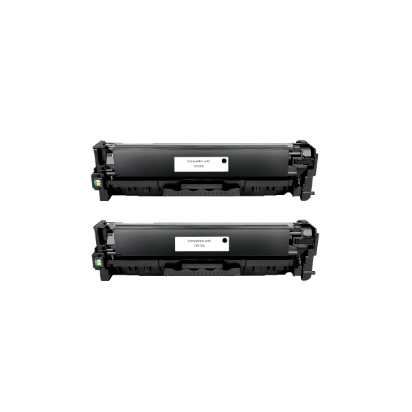 Compatible HP 305X Black Toner Cartridge CE410X 2 PACK Compatible HP 305X Black Toner Cartridge CE410X 2 PACK