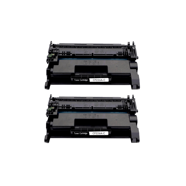 Compatible HP 26A Toner Cartridge CF226A 2 PACK Compatible HP 26A Toner Cartridge CF226A 2 PACK
