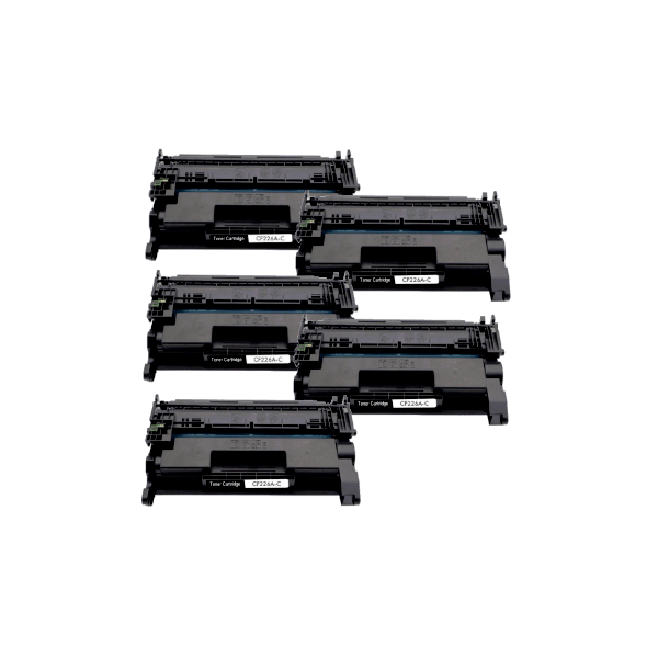 Compatible HP 26A Toner Cartridge CF226A 5 PACK Compatible HP 26A Toner Cartridge CF226A 5 PACK