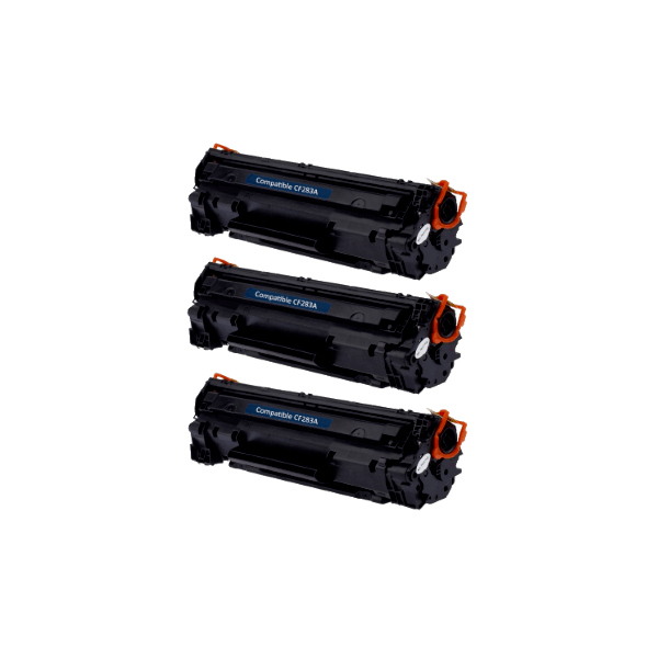 Compatible HP 83A Toner Cartridge CF283A 3 PACK Compatible HP 83A Toner Cartridge CF283A 3 PACK
