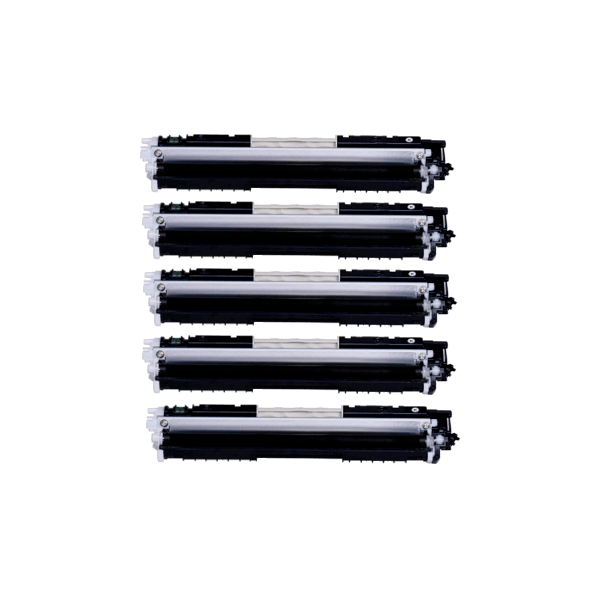 Compatible HP 130A Black Toner Cartridge CF350A 5 PACK Compatible HP 130A Black Toner Cartridge CF350A 5 PACK