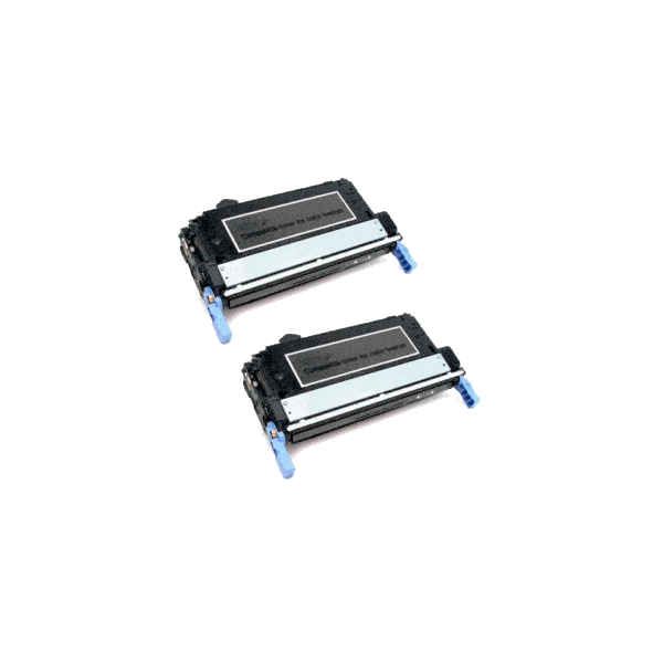 Compatible HP 643A Black Toner Cartridge Q5950A 2 PACK