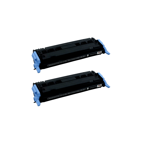 Compatible HP 124A Black Toner Cartridge Q6000A 2 PACK Compatible HP 124A Black Toner Cartridge Q6000A 2 PACK