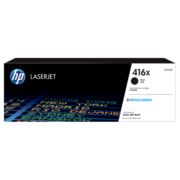 Genuine HP 416X Black Toner High Yield W2040X