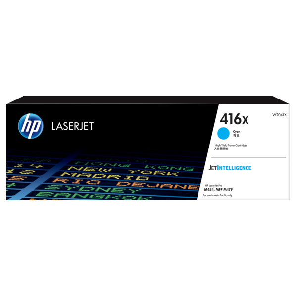 Genuine HP 416X Cyan Toner High Yield W2041X