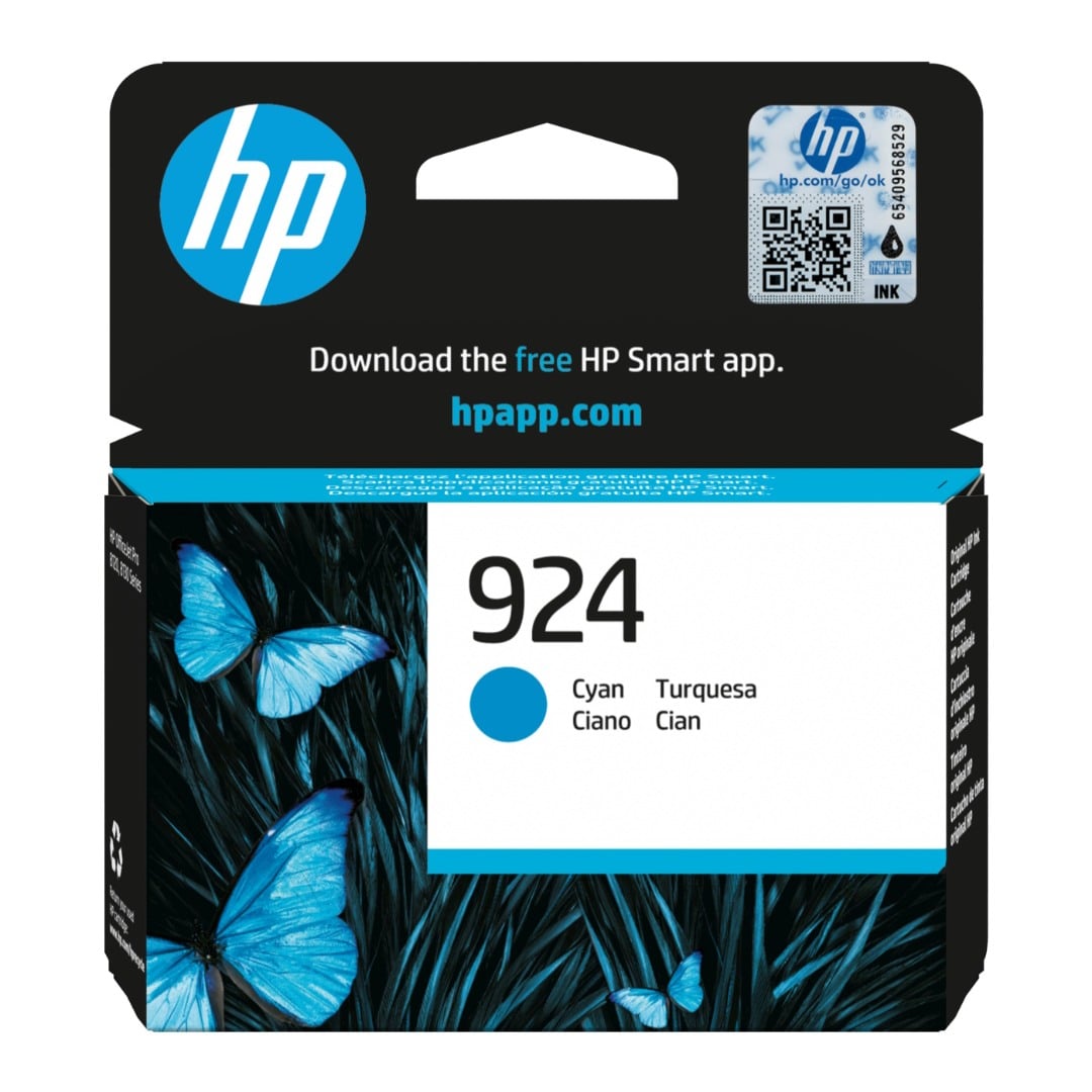 Genuine HP 924 Cyan Ink Cartridge 4K0U3NA