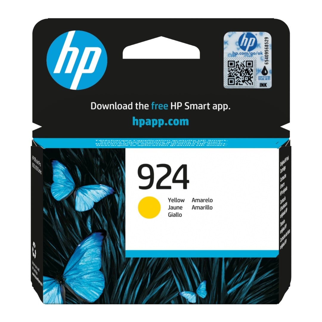 Genuine HP 924 Yellow Ink Cartridge 4K0U5NA
