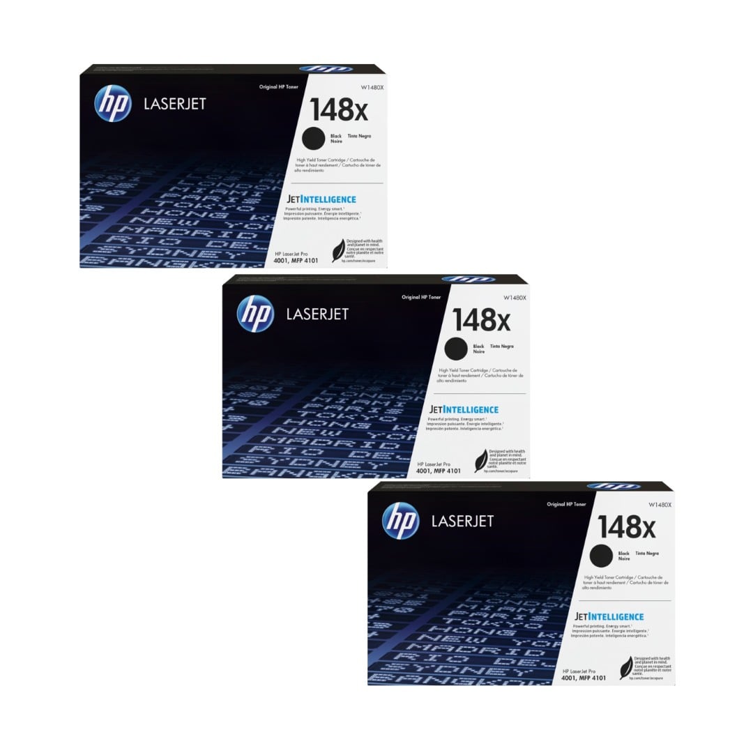 Genuine HP 148X High Yield Toner Value Pack W1480X