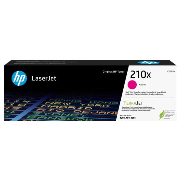 Genuine HP 210X High Yield Magenta Toner W2103X