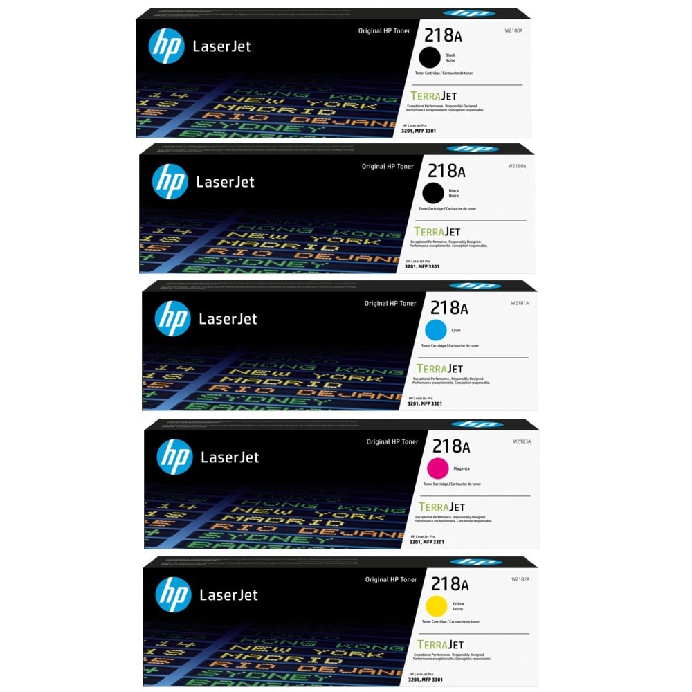 Genuine HP 218A Toner Combo Value Pack PLUS EXTRA BLACK