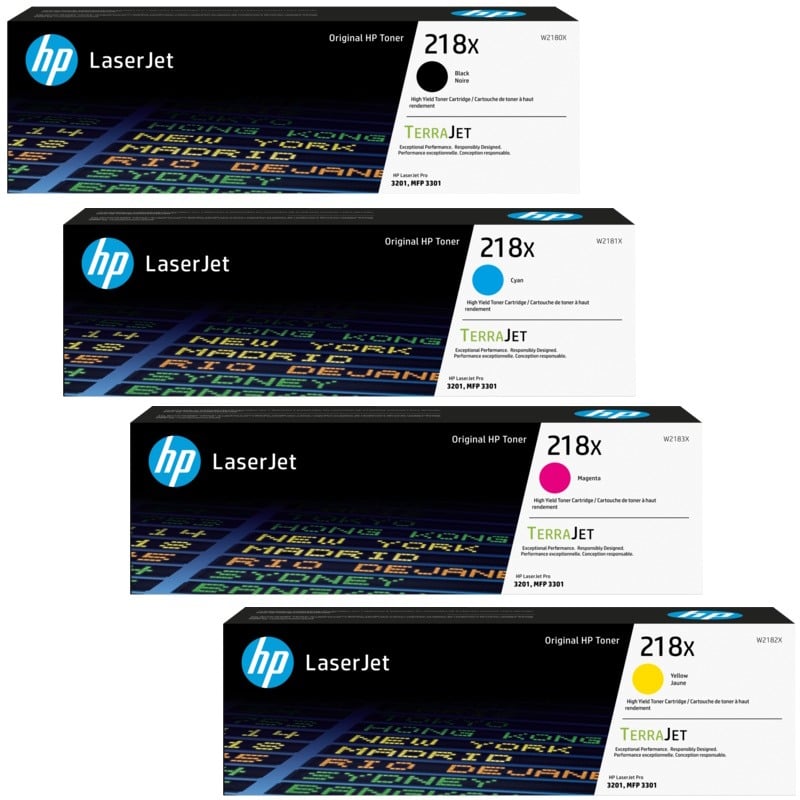 Genuine HP 218X High Yield Toner Combo Value Pack
