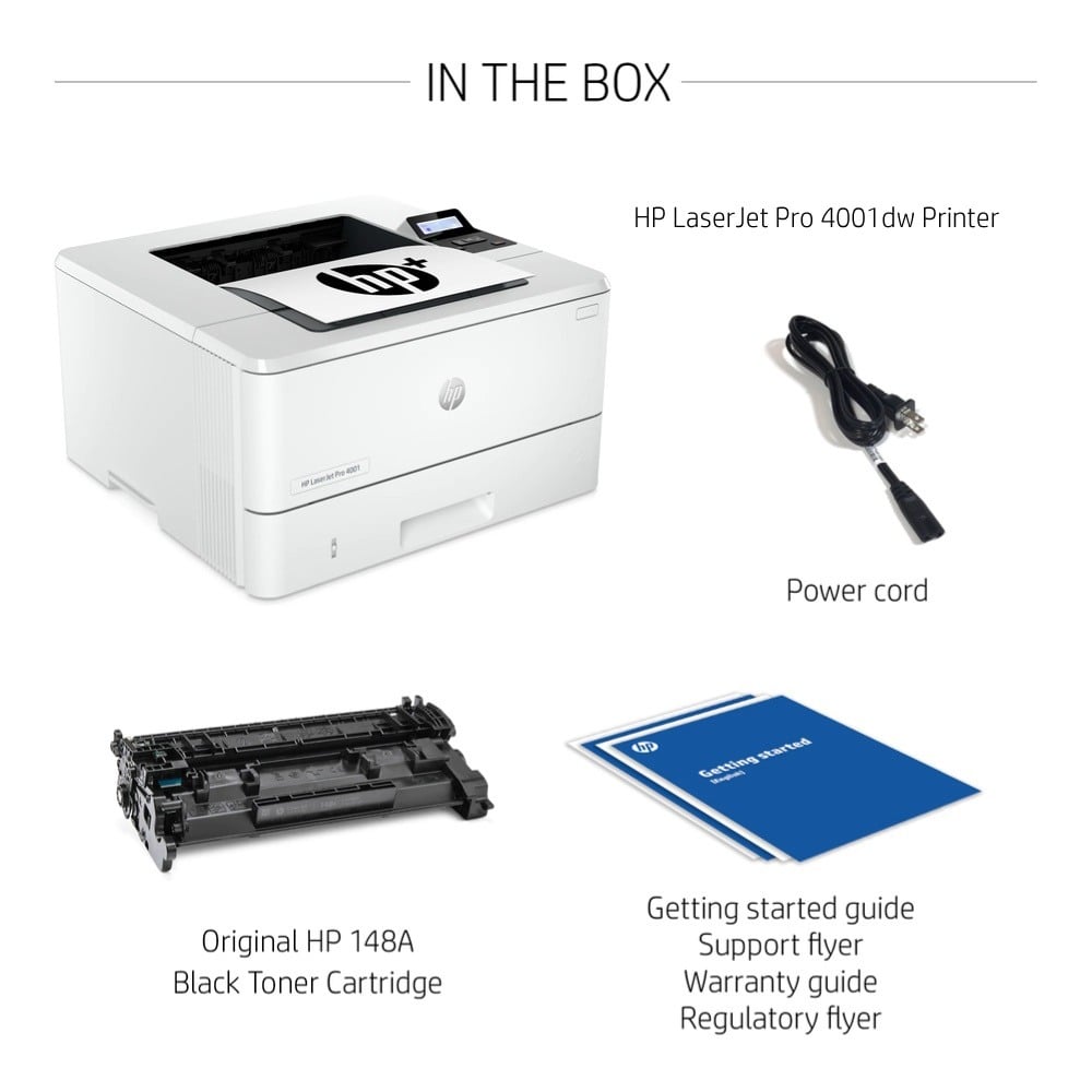 HP LaserJet Pro 4001dw Mono Laser Printer 2Z601F