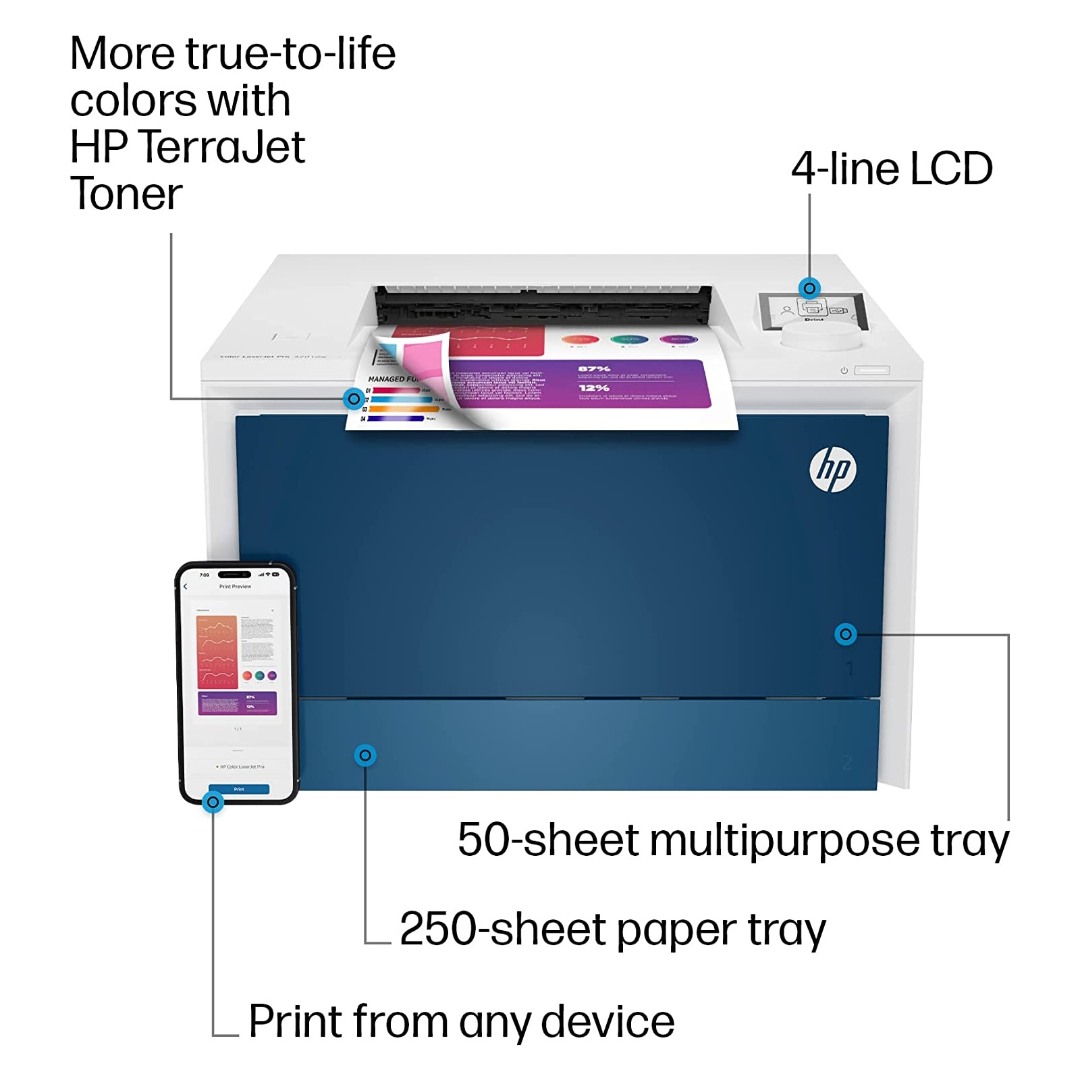HP Colour LaserJet Pro 4201dn Colour Laser Printer 4RA85F