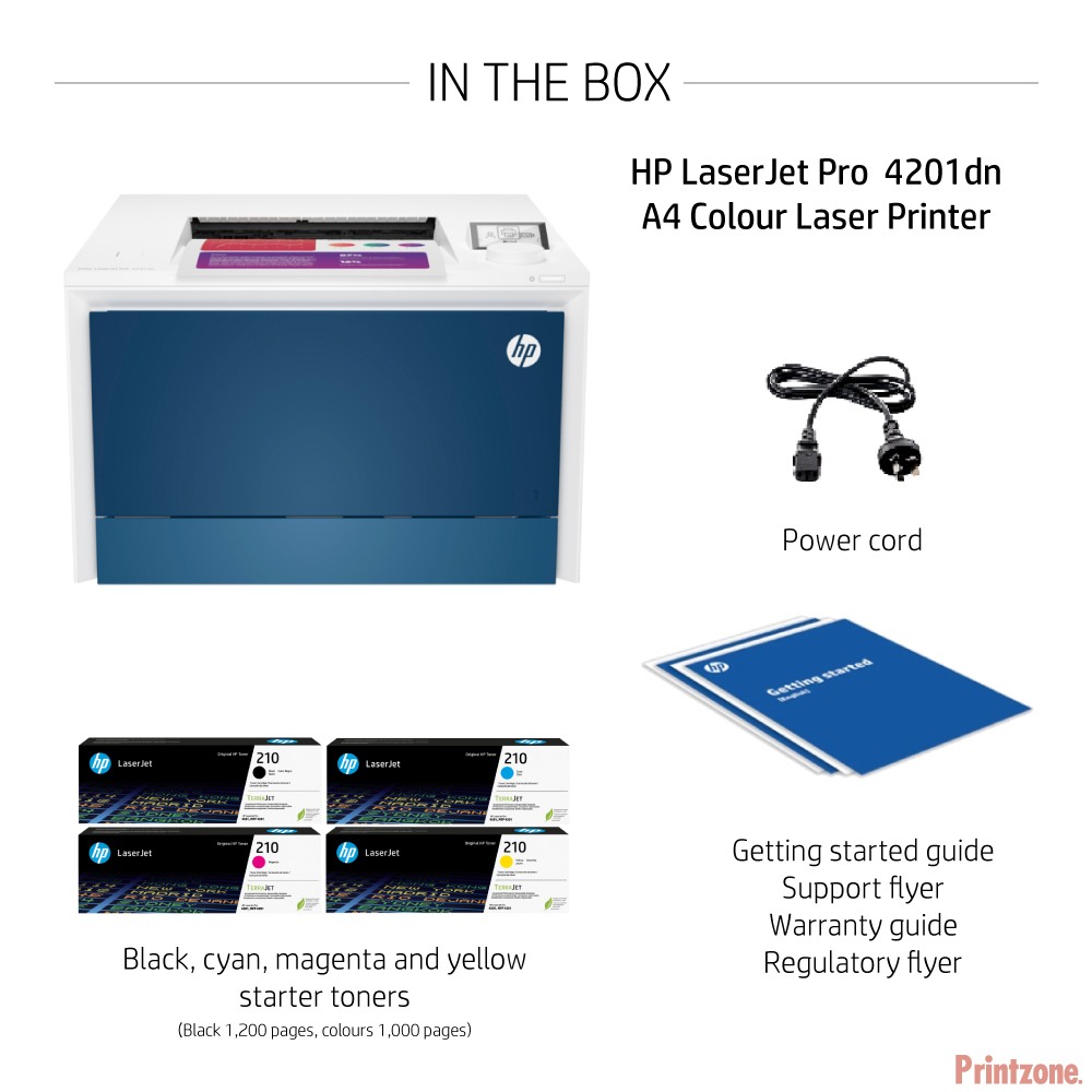 HP Colour LaserJet Pro 4201dn Colour Laser Printer 4RA85F