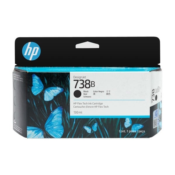 Genuine HP 738b 498P2A Matte Black Ink 130ml