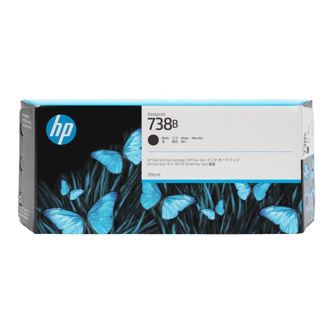 Genuine HP 738b 498P6A Matte Black Ink High Yield 300ml