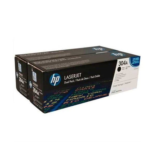 Genuine HP 304A Toner Cartridge Value Pack (includes twin black)