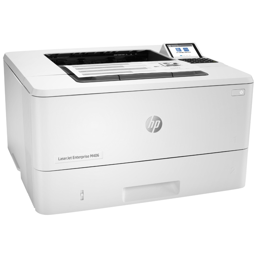 HP LaserJet Enterprise M406dn Mono Laser Printer 3PZ15A