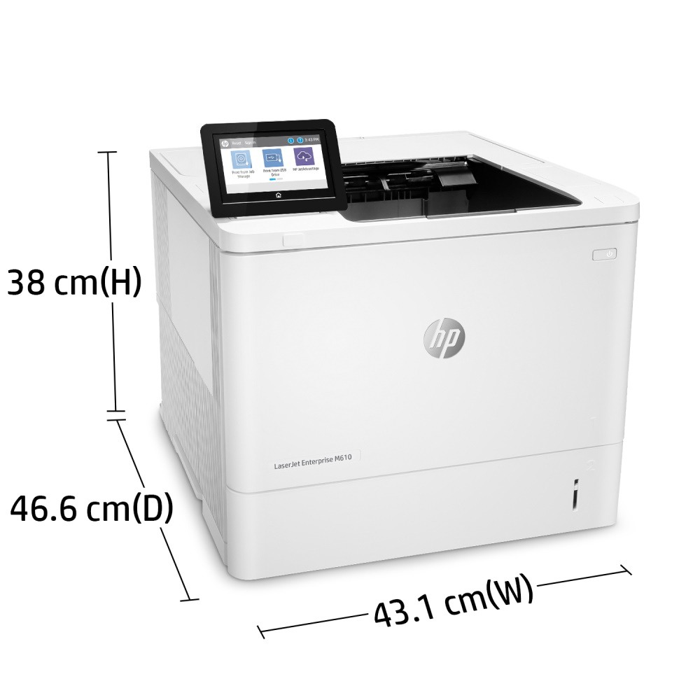 HP LaserJet Enterprise M610dn Mono Laser Printer 7PS82A
