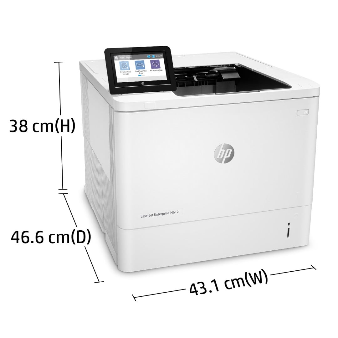 HP LaserJet Enterprise M612dn Mono Laser Printer 7PS86A
