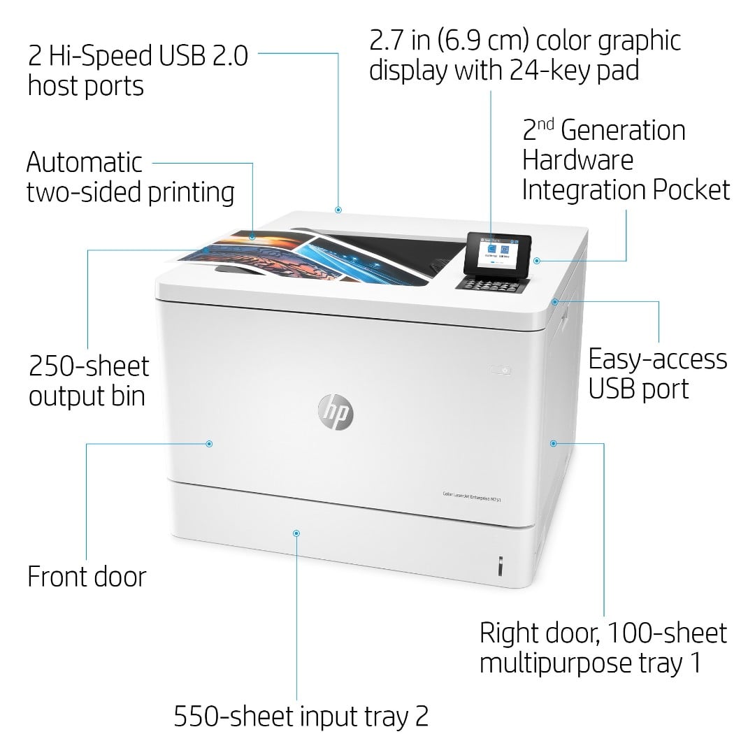HP Colour LaserJet Enterprise M751dn A3 Printer T3U44A