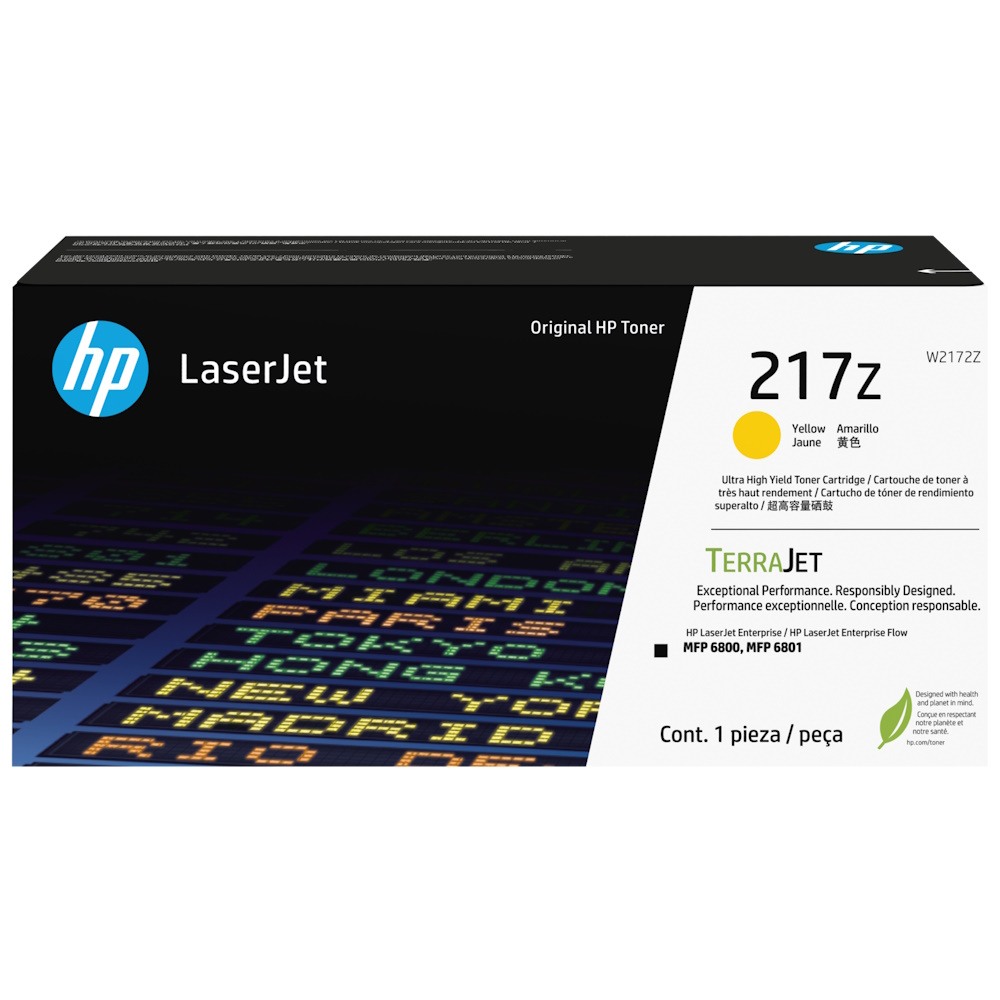 Genuine HP 217z Yellow Toner Super High Yield W2172Z