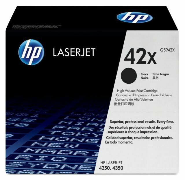 Genuine HP 42X Toner Cartridge Q5942X