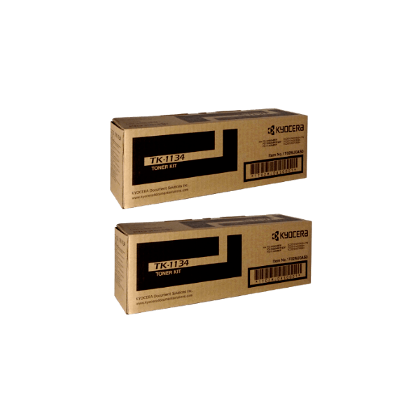 Genuine Kyocera TK-1134 Toner 2 PACK