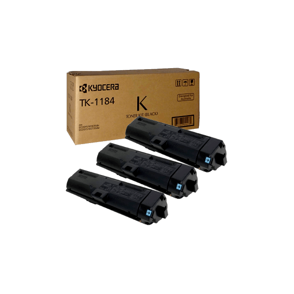 Genuine Kyocera TK-1184 Toner 3 PACK