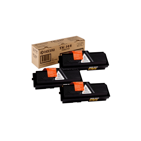 Genuine Kyocera TK-144 Toner 3 PACK