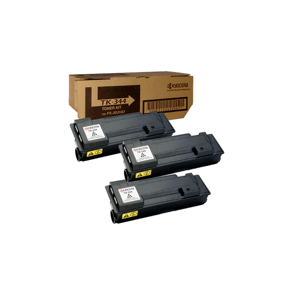 Genuine Kyocera TK-344 Toner 3 PACK Genuine Kyocera TK-344 Toner 3 PACK