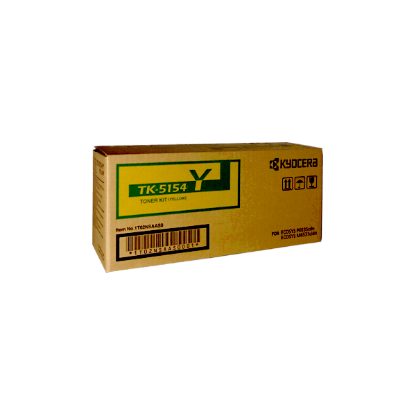 Genuine Kyocera TK-5154Y Yellow Toner Genuine Kyocera TK-5154Y Yellow Toner