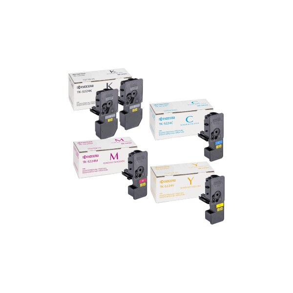 Genuine Kyocera TK-5224 Toner Value Pack PLUS EXTRA BLACK