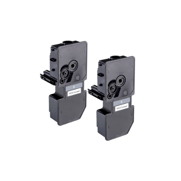 Compatible Kyocera TK-5224K Black Toner 2 PACK