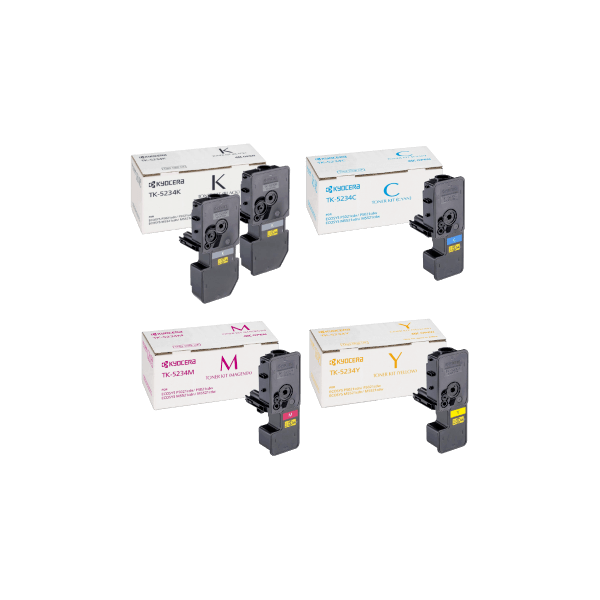 Genuine Kyocera TK-5234 Toner Value Pack High Yield PLUS EXTRA BLACK