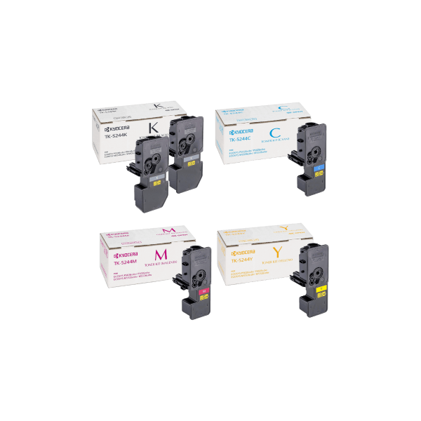 Genuine Kyocera TK-5244 Toner Value Pack PLUS EXTRA BLACK