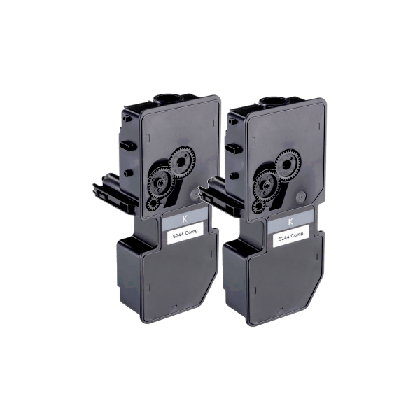 Compatible Kyocera TK-5244K Black Toner 2 PACK